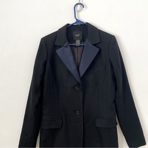 RARE Smythe 90s Tailored Wool Blazer Sz 8 - Picture 9 of 16